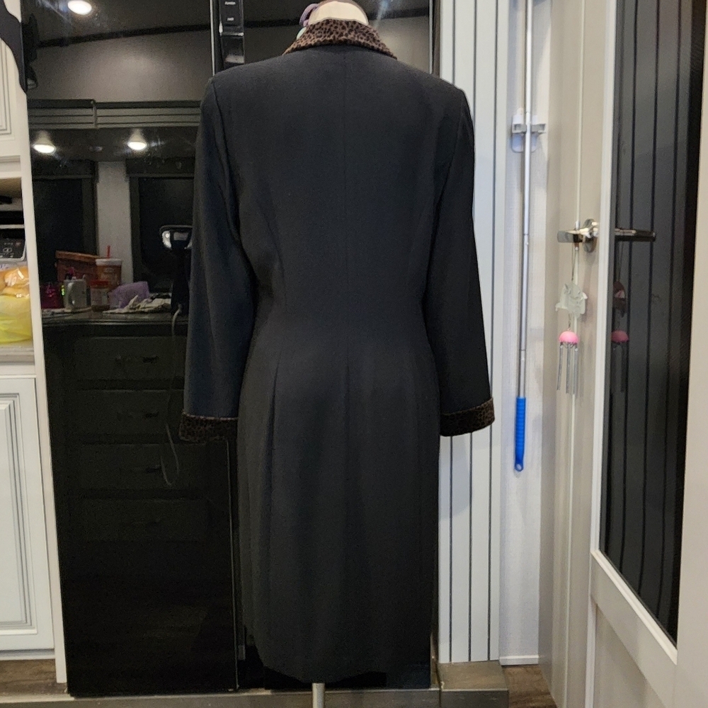 KASPER LEOPARD ACCENTED DRESS - Picture 4 of 8